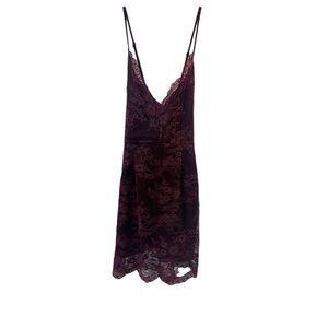Tobi NWT Burgundy Sleeveless Lace Dress Size S